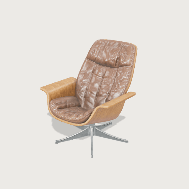 Fauteuil lounge mid-century